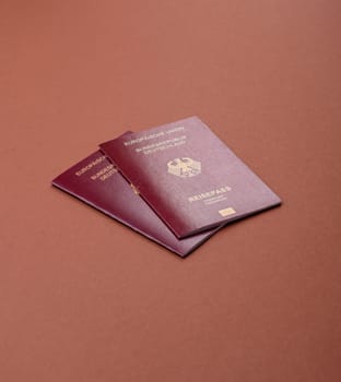 German passport, German document for travelling, border crossing, for business purposes