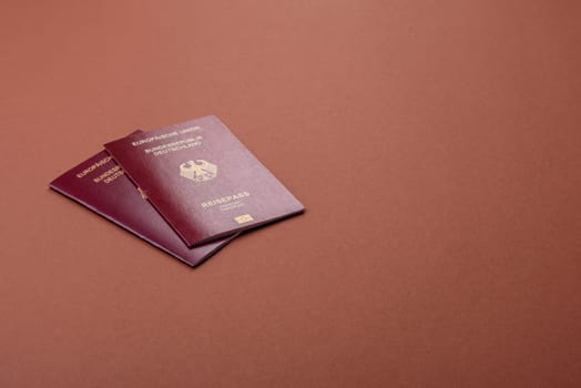 German passport, German document for travelling, border crossing, for business purposes