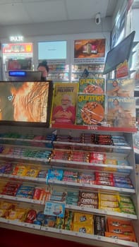 October 18 2024 Liberec Czech Republic Europe, Confectionery soda display. High quality photo