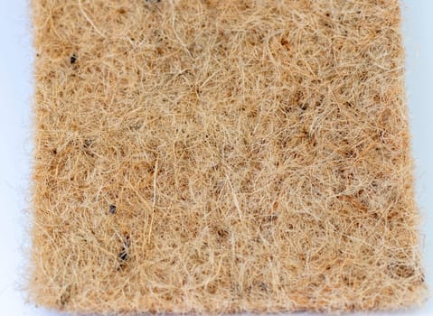 Close up shot of the jute mat surface used for growing micro greens