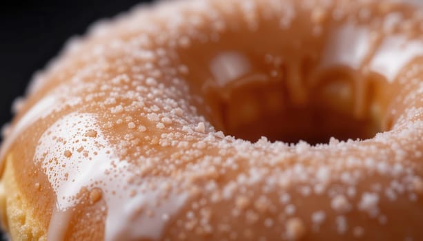 Close-up of a glazed donut