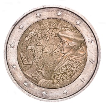 österreichische 2-Euro Gedenkmünze 35 Jahre Erasmus-Programm