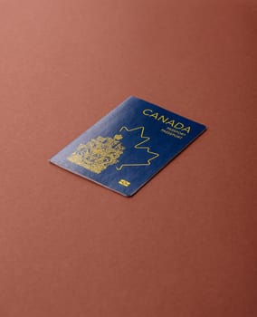 Canadian passport for travelling, flying and doing business. Canada document, id for crossing the border