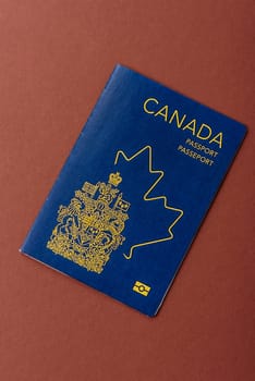 Canadian passport for travelling, flying and doing business. Canada document, id for crossing the border
