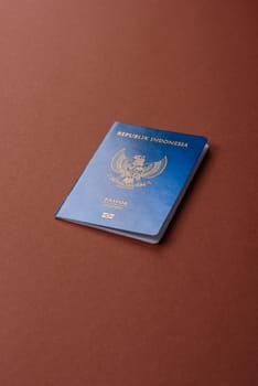 Indonesian passport for travelling, flying and doing business. Indonesia document, id for crossing the border