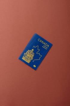 Canadian passport for travelling, flying and doing business. Canada document, id for crossing the border