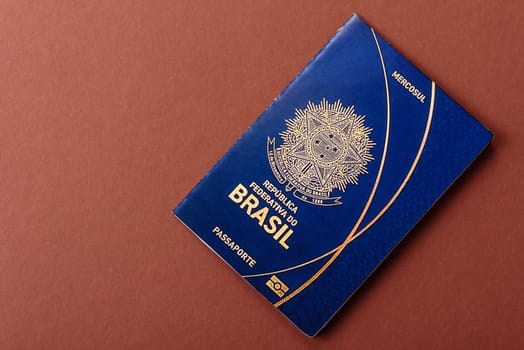 Brazilian passport for travelling, flying and doing business. Brazil document, id for crossing the border