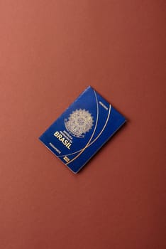 Brazilian passport for travelling, flying and doing business. Brazil document, id for crossing the border
