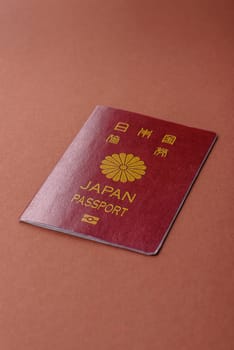 Japanese passport for travelling, flying and doing business. Japan document, id for crossing the border