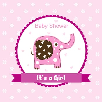 Template greeting card, vector illustration