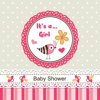 Template greeting card, vector illustration