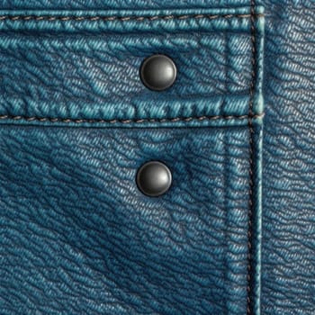 Blue leather texture with buttons background