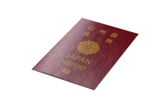 Japanese passport for travelling, flying and doing business. Japan document, id for crossing the border