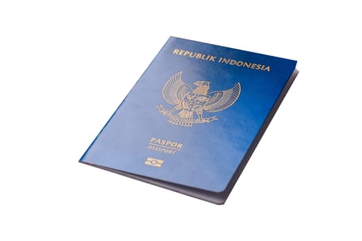 Indonesian passport for travelling, flying and doing business. Indonesia document, id for crossing the border