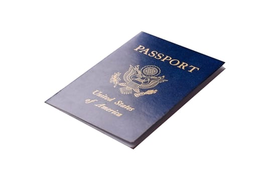 US passport for travelling, flying and doing business. USA document, id for crossing the border