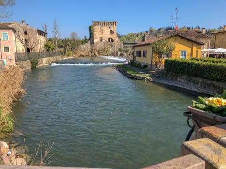Borghetto sul Mincio is a small medieval village located between Veneto and Lombardy. High quality photo