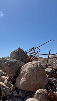 ruins and debris during renovation and repair.