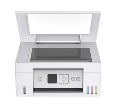 Inkjet color photocopier on a white background