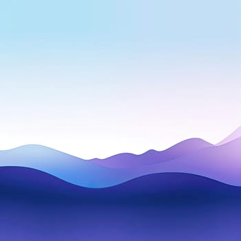 Abstract background with mountains and sea - vector illustration
