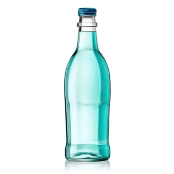 Bottle of water on white background