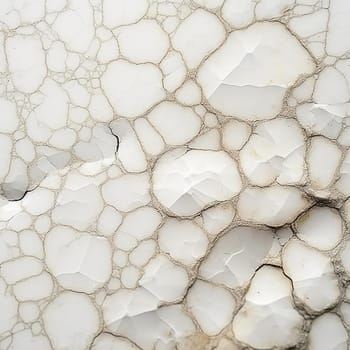 Macro shot of cracked white marble texture - background
