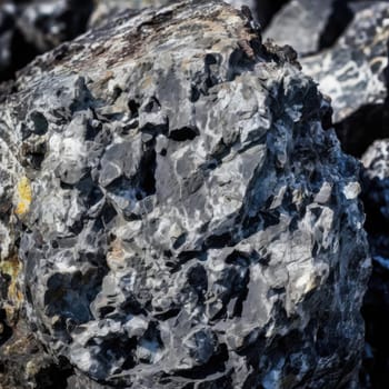 Close up of a stone on the coast