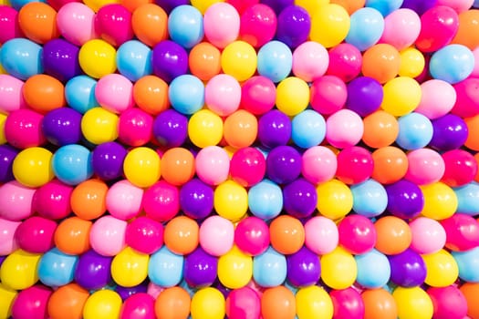 Colorful balloons background - real photo, concept of celebration, party, happy, surprise