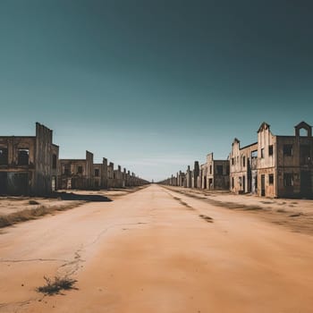 Abandoned ghost town