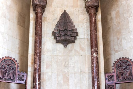 Detail of interior of Hassan II Mosque. Casablanca.  Morocco.  Horizontally. 
