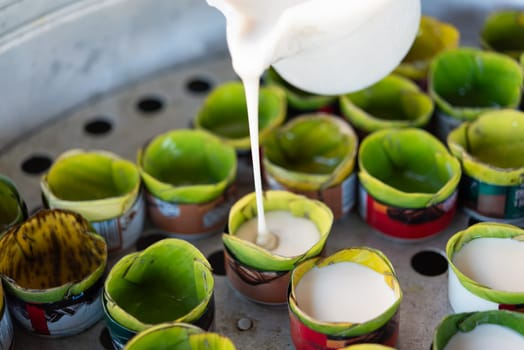 Nian gao is year cake or New Year cake or Chinese New Year's cake, is a sweet food prepared from glutinous rice flour and consumed in Chinese cuisine. It is also simply known as rice cake.