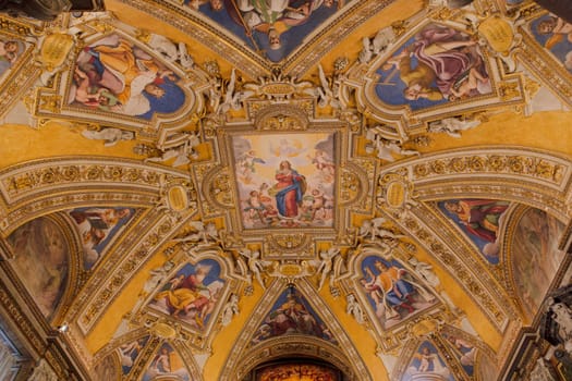 Basilica Papale di Santa Maria Maggiore church interior, a UNESCO World Heritage Site in Rome, Italy.