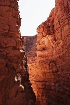 A view to peaks of rock formations