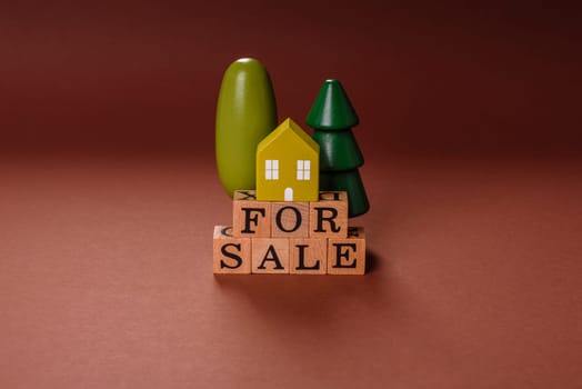 House, real estate or property for sale, purchase or sale of apartments for mortgage according to the financial contract
