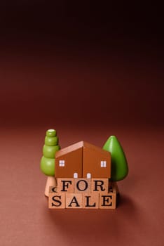 House, real estate or property for sale, purchase or sale of apartments for mortgage according to the financial contract