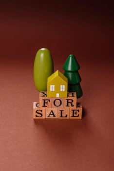 House, real estate or property for sale, purchase or sale of apartments for mortgage according to the financial contract