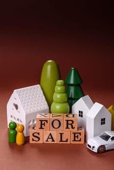 House, real estate or property for sale, purchase or sale of apartments for mortgage according to the financial contract