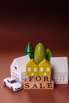 House, real estate or property for sale, purchase or sale of apartments for mortgage according to the financial contract