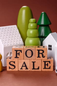 House, real estate or property for sale, purchase or sale of apartments for mortgage according to the financial contract