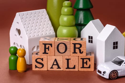 House, real estate or property for sale, purchase or sale of apartments for mortgage according to the financial contract