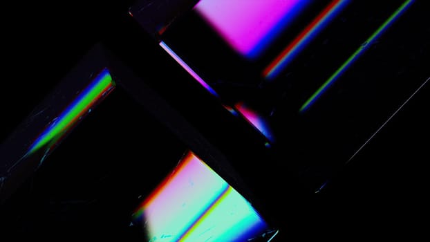 Dispersed glass element. Computer generated 3d render