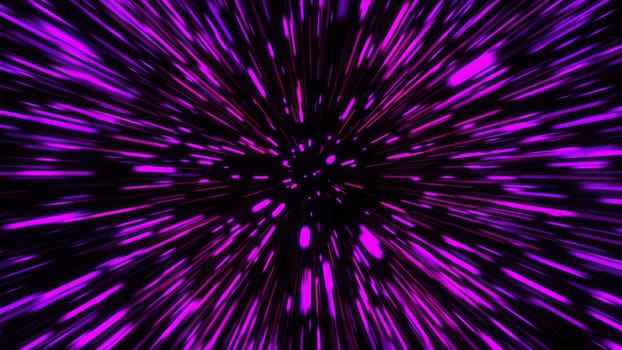 Hyper jump, Speed of light. Computer generated 3d render
