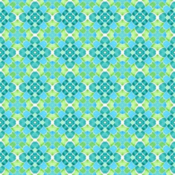 Watercolor medallion seamless border. Green pleasing boho chic summer design. Textile ready classy print, swimwear fabric, wallpaper, wrapping. Medallion seamless pattern.