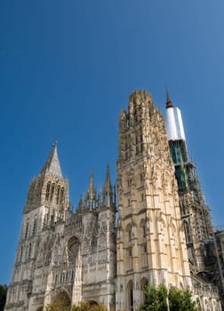 Rouen ; France - august 2024 : Rouen Notre-Dame Cathedral, High quality photo