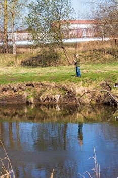 People enjoying first warm days outdoors