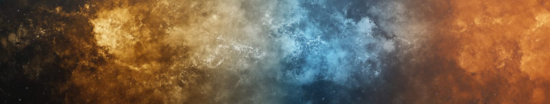 Brilliant cosmic dust particles create a mesmerizing blend of colors, filling the void of space. This ethereal cloud forms part of a larger nebula, showcasing the beauty of the cosmos.