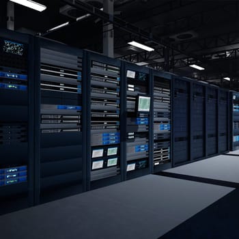Enterprise data hub operating AI workloads across multiple systems for scalable research and deployment. Supercomputers processing massive datasets used in deep learning, 3D rendering