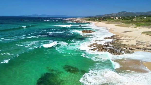 Explore the breathtaking and stunning coastal scenery, showcasing crystalclear waters and peaceful sandy beaches