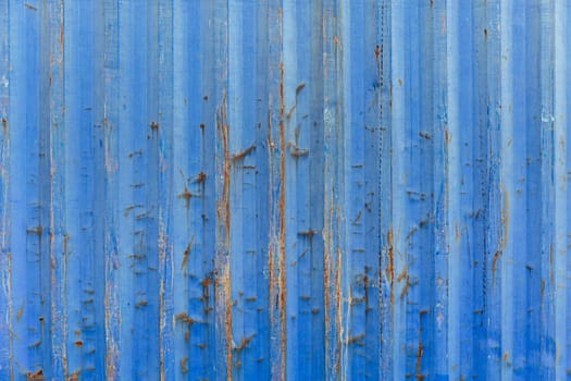 old grunge rusty wave stripe steel container metal wall texture pattern for background