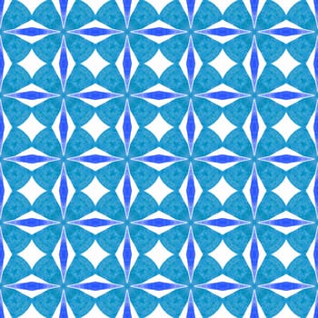 Striped hand drawn design. Blue surprising boho chic summer design. Textile ready original print, swimwear fabric, wallpaper, wrapping. Repeating striped hand drawn border.