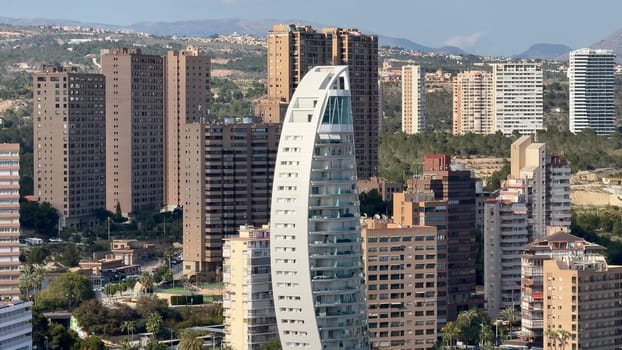 Discover and explore a breathtaking skyline that showcases contemporary buildings and unique architectural designs